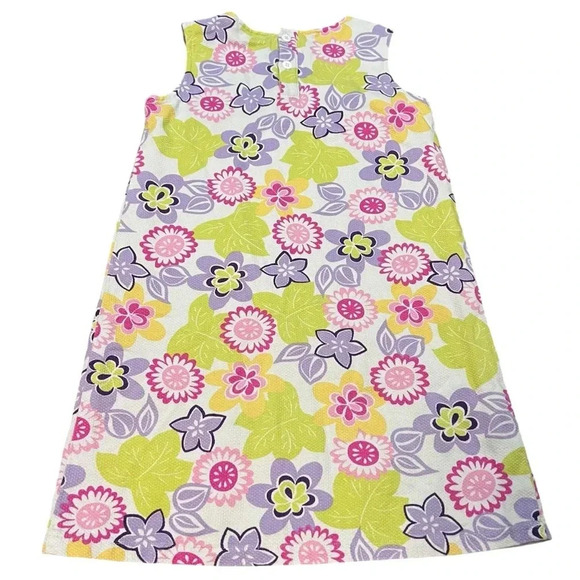 Hanna Andersson Mod Floral Sleeveless Dress – Size 130 (8 Girl) | Made in USA - Picture 4 of 7